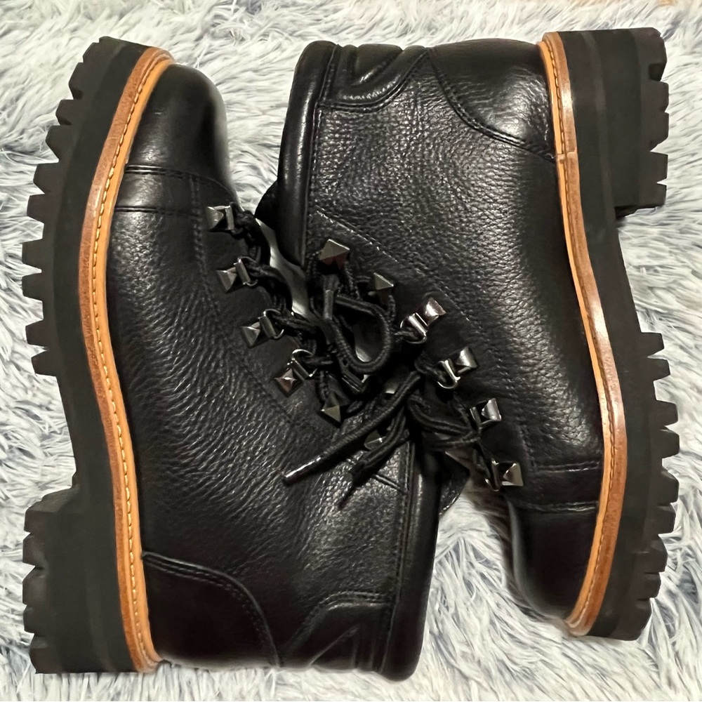Marc Fisher Issy Black Combat Boots - Size 6.5